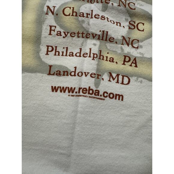 Reba Mcentire 90s Country Music T Shirt XL Lot 2 Graphic Tee Murina Hanes SS - Picture 9 of 16